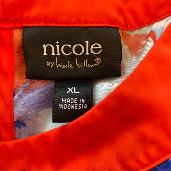 Nicole Miller silky top size XL - Picture 6 of 7